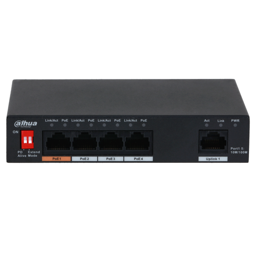 DAHUA DH-PFS3005-4ET-60 5 PORT UNMANAGED DESKTOP SWITCH WITH 4 POE PORTS